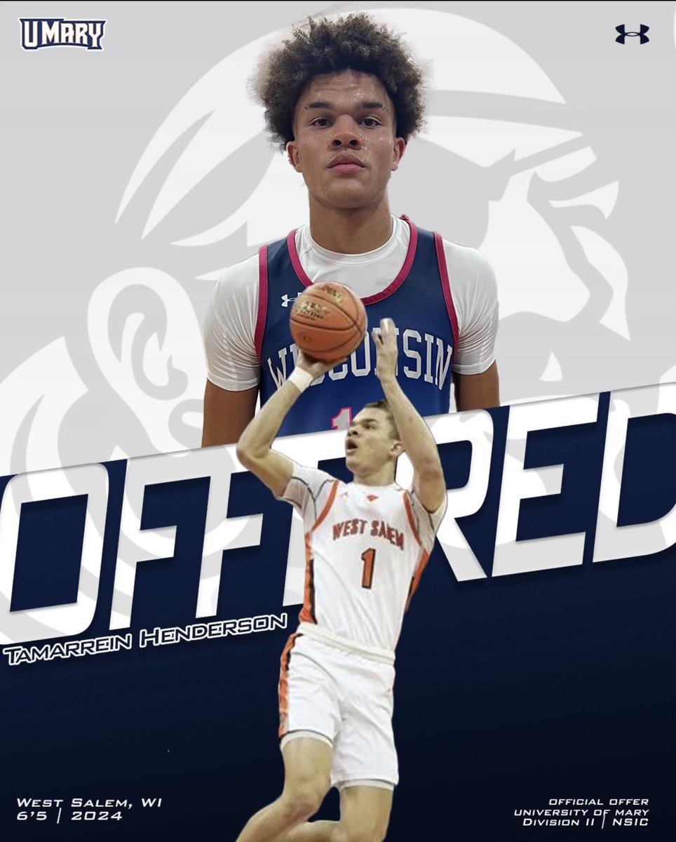 Blessed and grateful to say I’ve received an offer from U-Mary!! <a href="/M_Orris44/">Michael Orris</a> <a href="/Jack_Nelson1983/">Jack Nelson</a> <a href="/umarysports/">UMary Marauders</a> <a href="/Evan_Flood/">Evan Flood</a> <a href="/WisBBYearbook/">Mark Miller</a>  🟠🔵