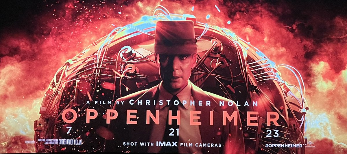 Tonight’s screening #Oppenheimer