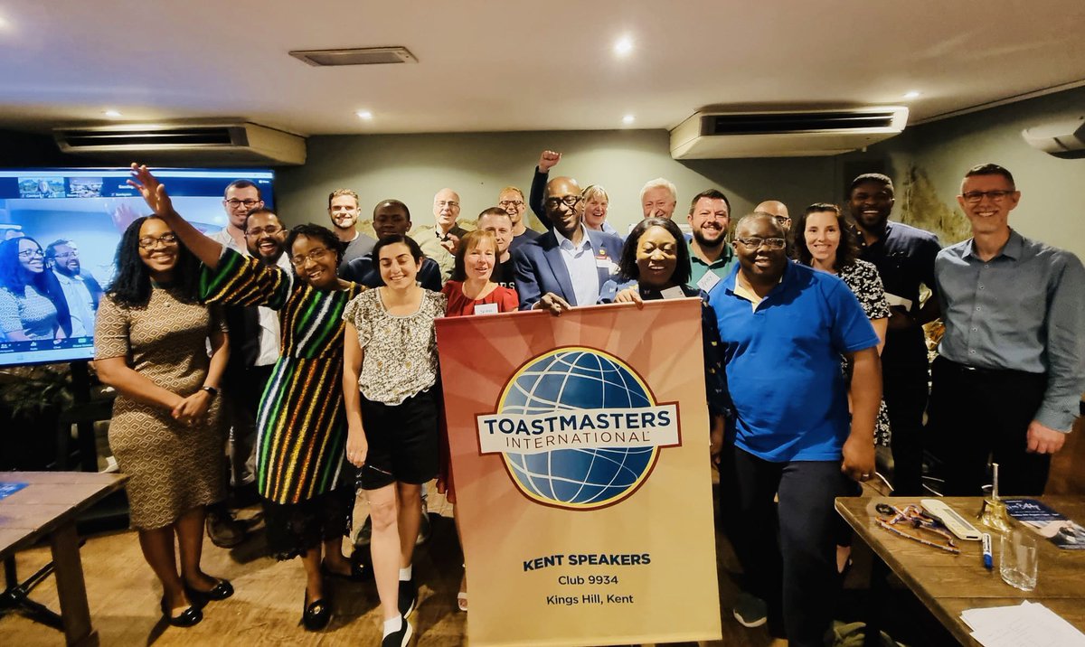 That sums up tonight’s amazing meeting! Everybody was at their best and delivered an outstanding performance! There were guests joined online and in person.  #PublicSpeaking #toastmasters