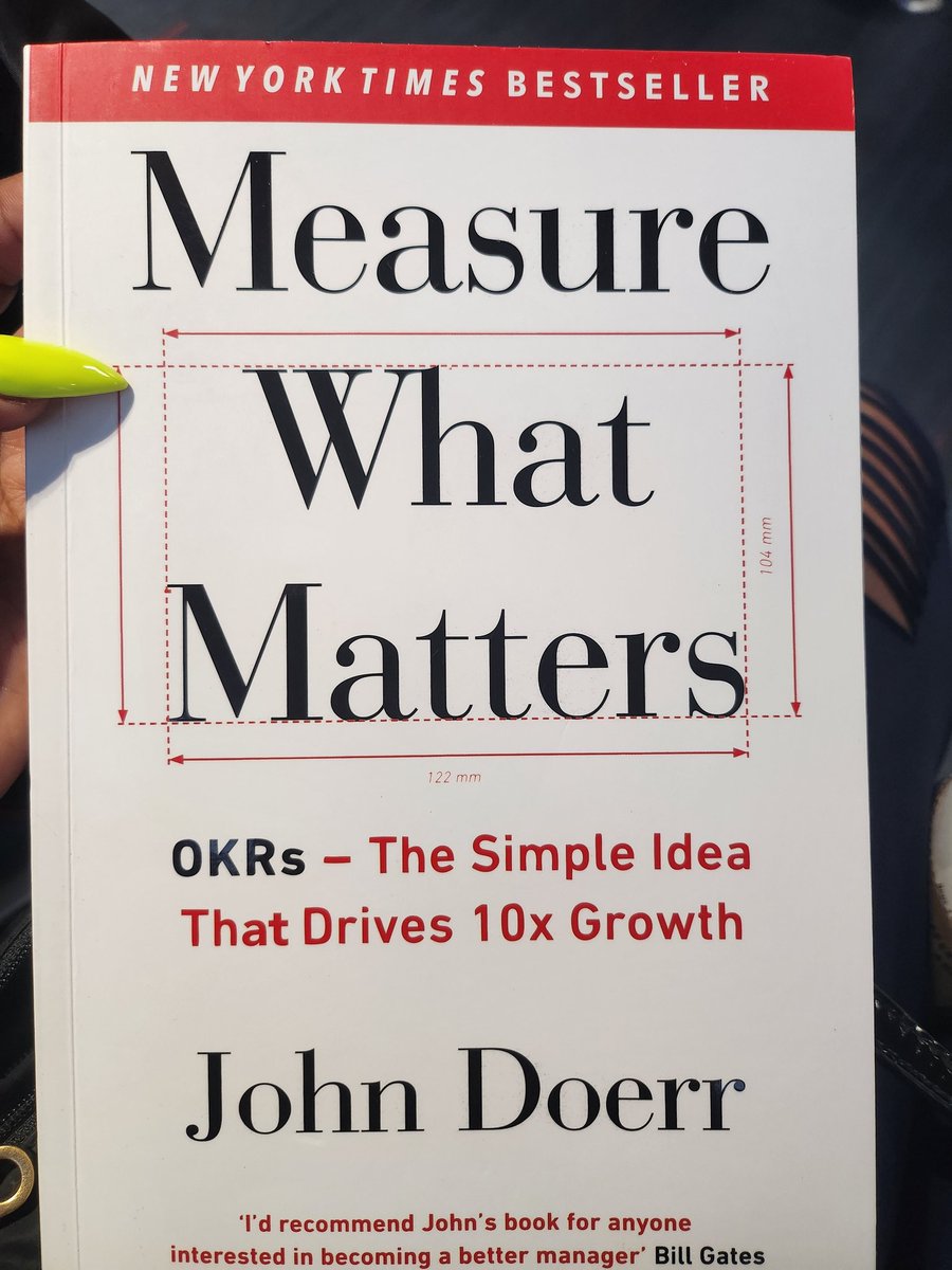 #NewBook 🚨
#JohnDoerr
#MeasureWhatMatters
#OKRs #BusinessStrategy
#NewYorkTimes #BestSeller