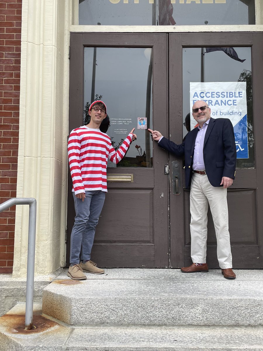 Molly’s Bookstore asked Melrose: Where’s Waldo?? We found him at City Hall!! Be sure to come for a
visit and get your passport signed! #MollysBookstore #SummerofReading @MelroseChamber2
