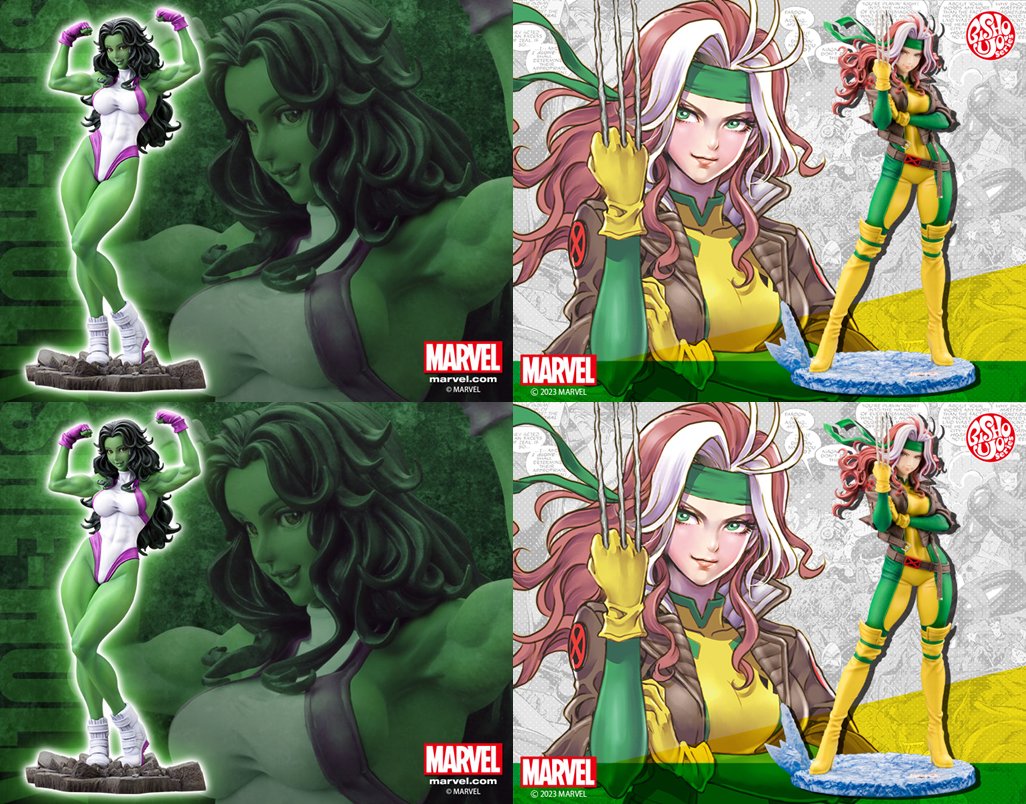 マーベル美少女フィギュア「シーハルク」 
マーベル美少女フィギュア「ローグ・Rebirth」

Marvel Bishoujo Figure (She Hulk) 
Marvel Bishoujo Figure (Rogue Rebirth) 
#shehulk #マーベルコミックス #MarvelComics #シーハルク