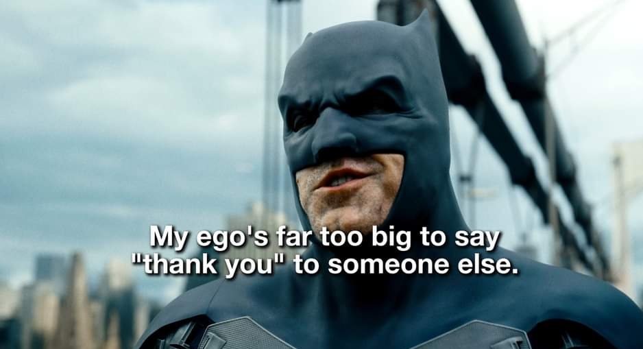 KnightFleck's tweet photo. I'm supposed to believe this is the same Batman that said "I don't deserve you, alfred" https://t.co/7zTibRlMCR