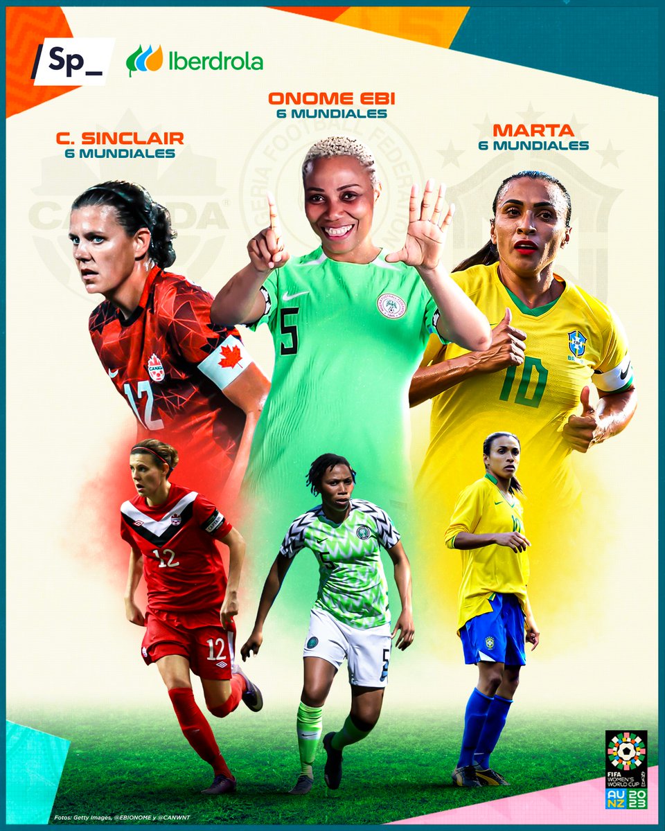EBIONOME's tweet photo. When you live a life of truth and positivity, you'll surpass your goals. 
6th Fifa Women's World Cup Appearance, I'm privileged to be among the 3 Legends. 🙌🤗🇳🇬⚽️. https://t.co/lGadvVa99U