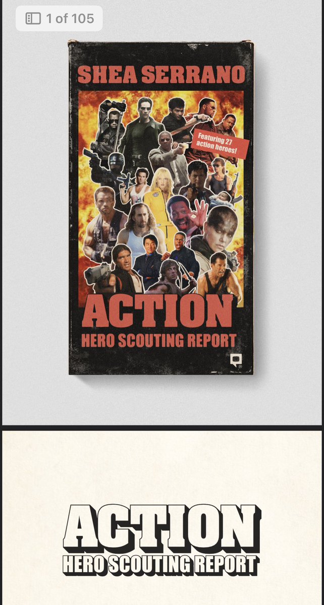 “You had me at Action Hero Scouting Report”
-Renee Zellweger in Jerry McGuire 2 (probably)

Show @SheaSerrano the Money! https://t.co/lDSiZhWFUS https://t.co/JkcNavdbxI