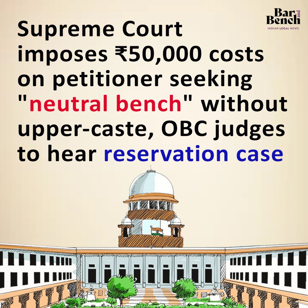 Bar & Bench on Twitter "Supreme Court imposes ₹50,000 costs on
