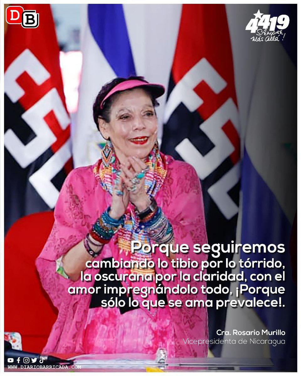 Viva #Nicaragua Libre!!!
#4419siempreVictoriosos