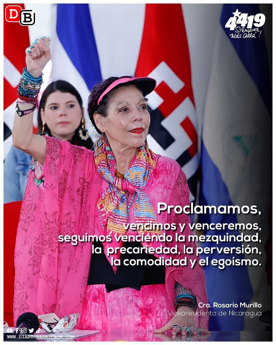 Viva #Nicaragua Libre!!!
#4419siempreVictoriosos