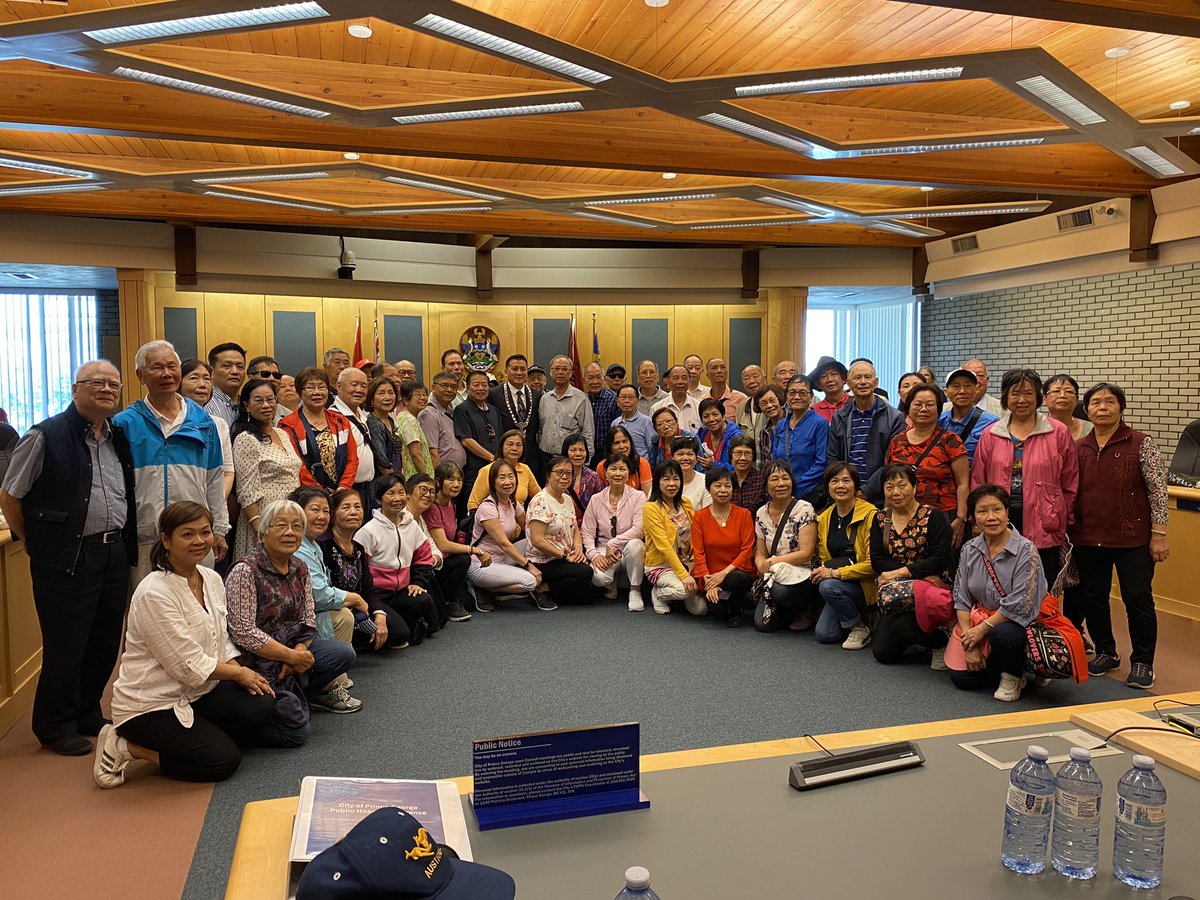 RonPolillo's tweet photo. What a great visit with the Chinese Freemason Society at PG city hall!The very first Canadian branch was formed in Barkerville, B.C. 160 years ago! Today, about 90 visitors travelled from Vancouver to Barkerville and then to Prince George. We have a branch as well. https://t.co/ibb2gbqc4b
