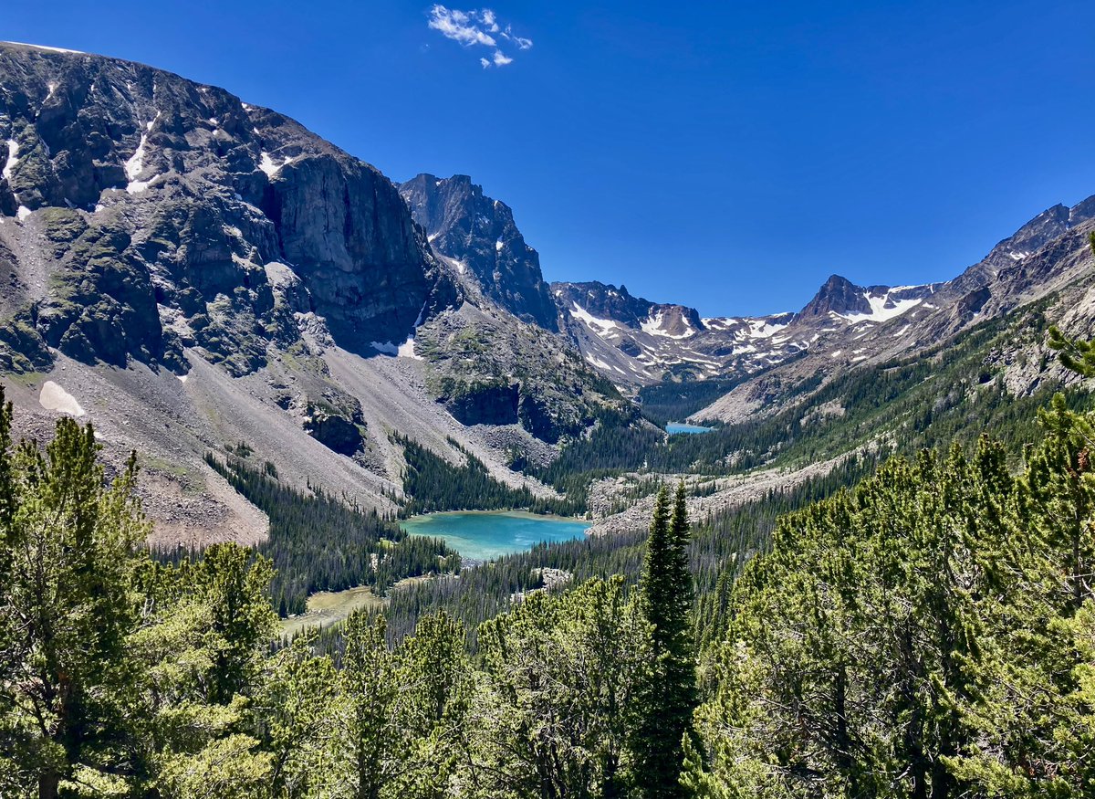 SteveProsinski's tweet photo. Smoky haze cleared out for a stunning Tuesday hike to Sundance Pass in the #Beartooths. 11 hours, 24 miles, unlimited awe. #hiking #Montana #mtwx https://t.co/NTYTNhIjdQ