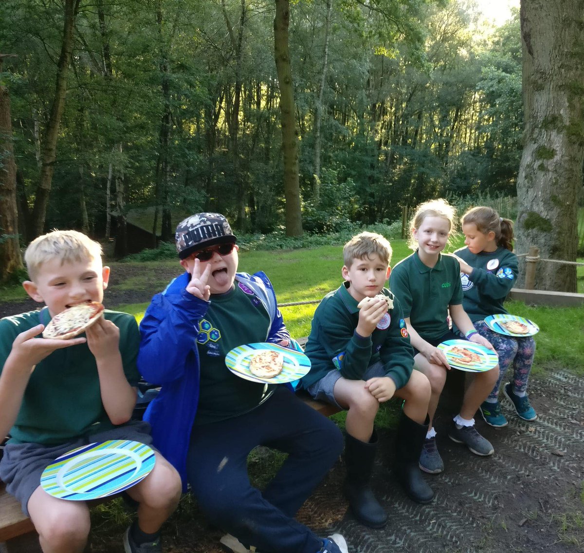Cooking pizzas and celebrating some Chief Scouts silver awards = a great night at Queen Charlotte's Wood for the Cubs