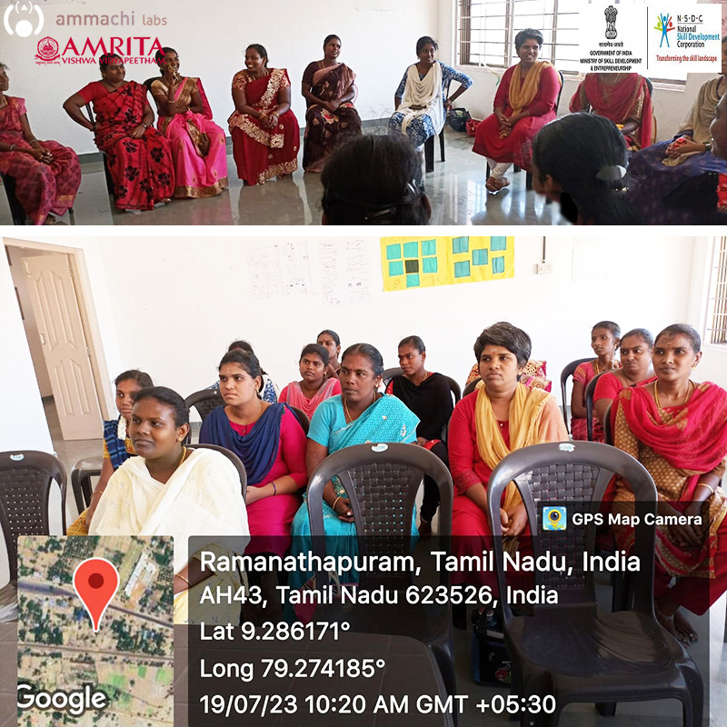 ammachilabs's tweet photo. July 19, 2023 - Two new #Amrita #Sankalp centers were started in Tamil Nadu:
* #Rameshwaram Tailoring Center 2.
* #Ramanathapuram Embroidery Center 2.
The #SANKALPproject is a collaboration between @MSDESkillIndia & @AMRITAedu.
#AVSAR #LivelihoodPromotion #SkillIndia https://t.co/ZA9WfJqzkN