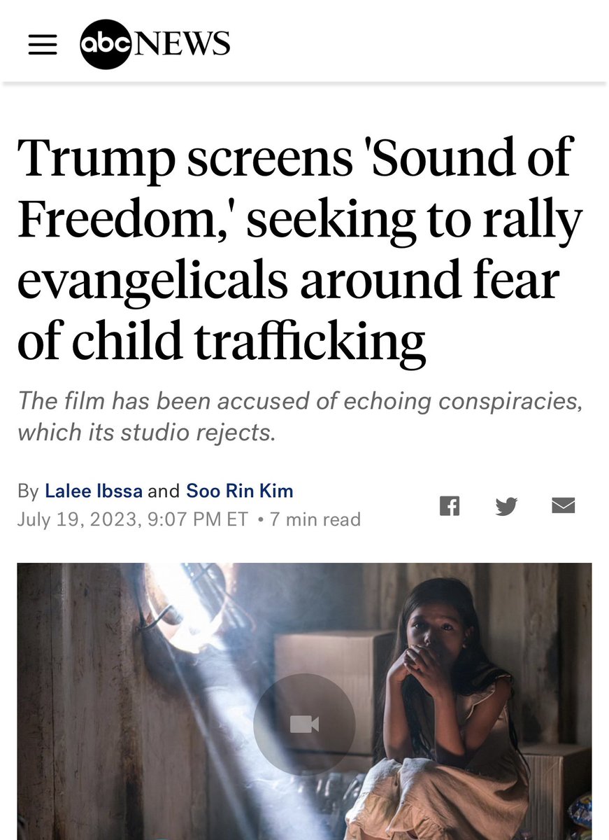 If you expose Child Trafficking and Believe in God… YOU Are The Bad Guy Now! Got it? 

The media is a disgrace! #SoundOfFeeedom