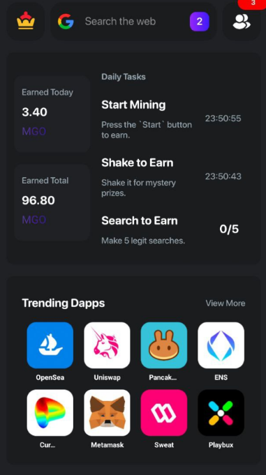vodkamq's tweet photo. Mint #MGO token từ Minego App
Tải App: https://t.co/kcTs3nzMnK
Use Ref code: vodkamq (cùng nhận rewards)
- Điểm danh hằng ngày> Start Mining (2.4 Point/day)
- Chọn Shake to Earn (1p/d)
- KYC (M vẫn chưa KYC)
- Gửi ref cho AE đến sau cùng chia thưởng MGO https://t.co/q7F5NcgPPW