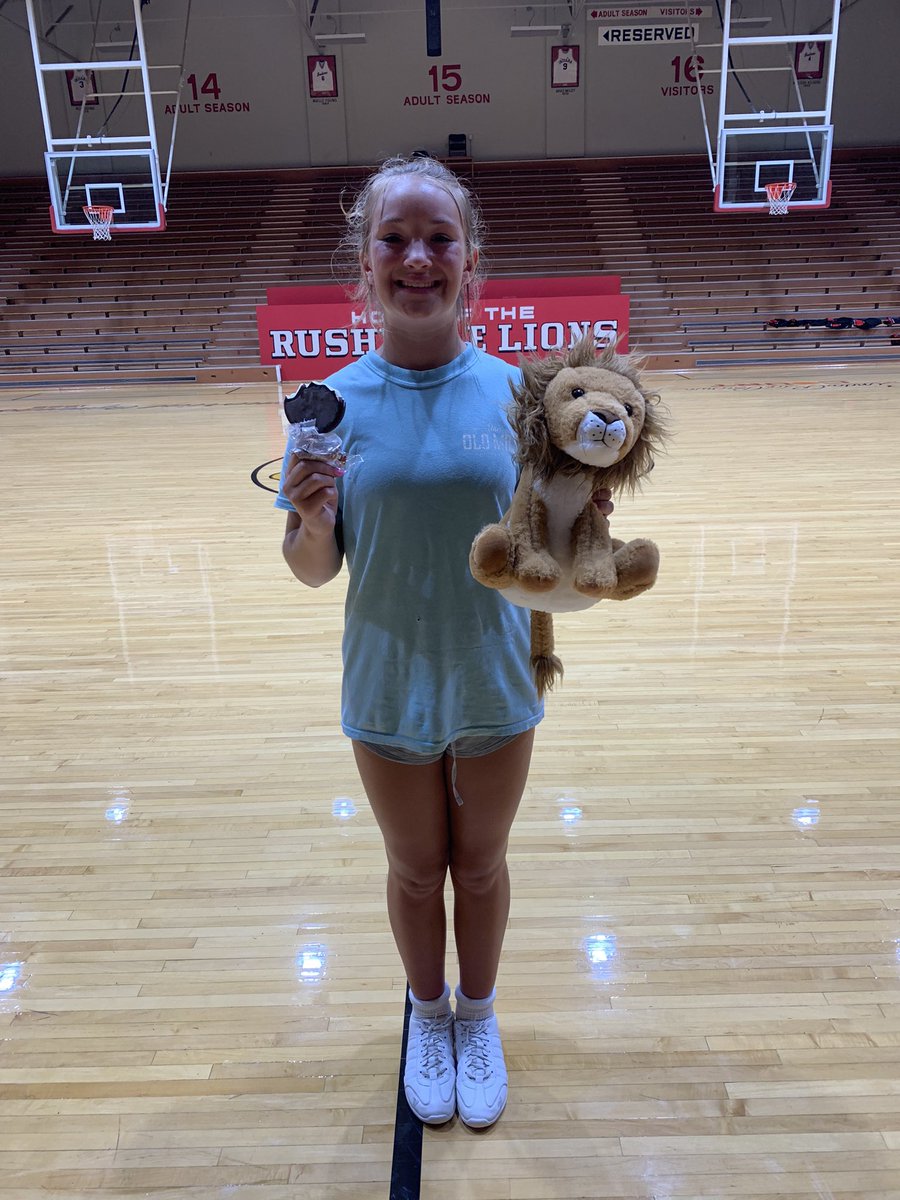 This week we challenged the girls to use out loud positivity to encourage their teammates! Our weekly challenge winner was Emme! Emme gets to take home Norman and was first in line for after practice dilly bars!