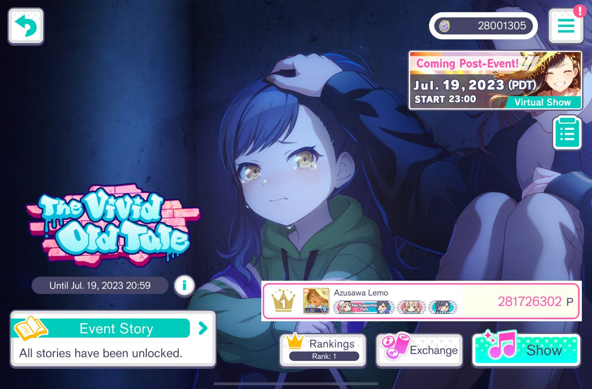 🎧The Vivid Old Tale🌻

🥇281,726,302 EP

Thank you everyone who supported me in past 8 days. Your precious support enable me to reach my goal. It was an amazing and memorable journey 💖