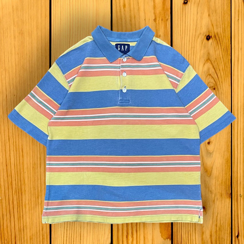 SPROUT3rd's tweet image. ▫️
【Lady‘s】
90s
OLD GAP
Border Polo Shirt

sz L

#OLDGAP
#古着男子 #古着女子
＃東村山古着屋 #古着屋