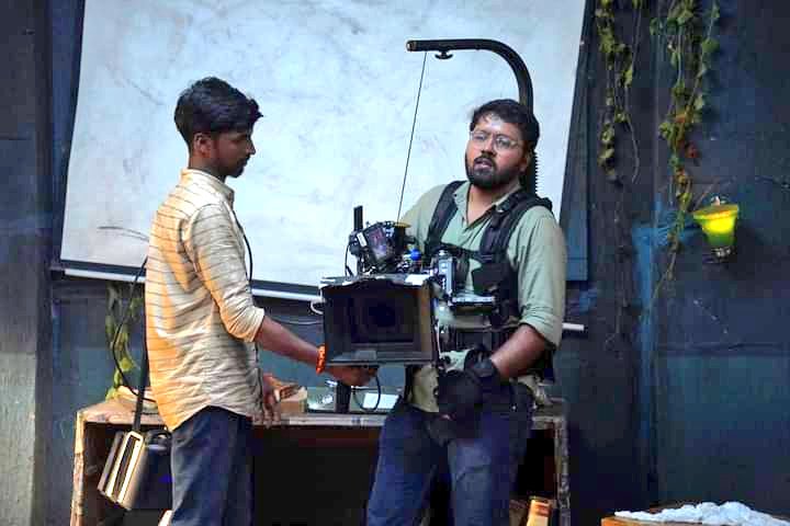 BOFTA Alumni cinematography student Ramiz Naveeth shooting his Debut feature film at Hyderabad. We wish him and his crew all success!