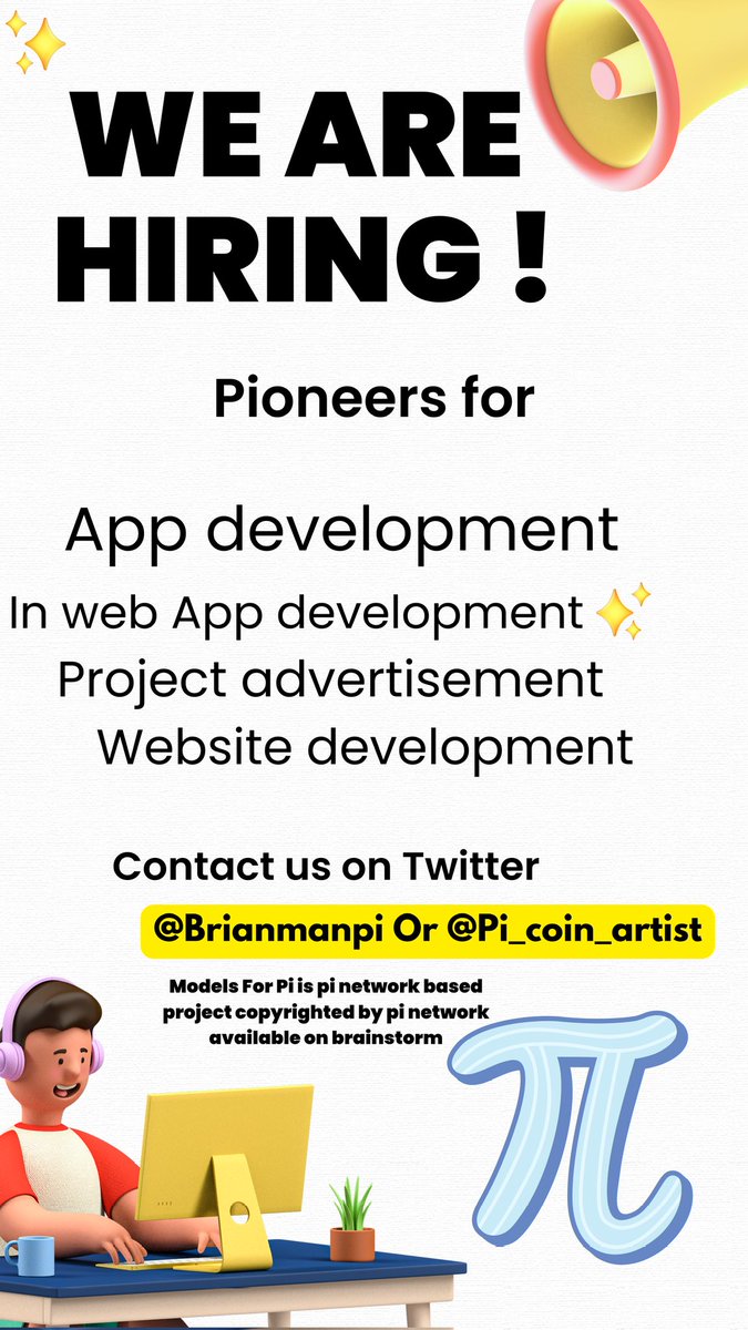 The_X_Artist's tweet image. Hey pioneers we are currently hiring for #Modelsforpi join us contact @Brianmanpi or Dm Us we are building a bigger project join us we have received more then 40 requests thanks for your support but we need pioneers with skills mentioned below #Pinetwork #brainstorm