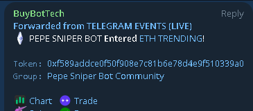 Pepe Sniper Bot tweet media