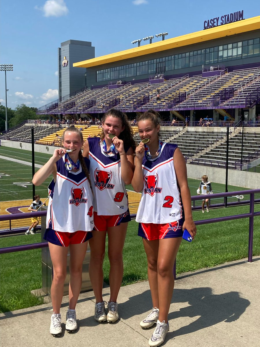 Congratulations to Camryn, Katie, and Paige. They won gold for Western in the Excelsior games in Albany. Very proud of those three and how they represented themselves and HFL Ladies Lacrosse.