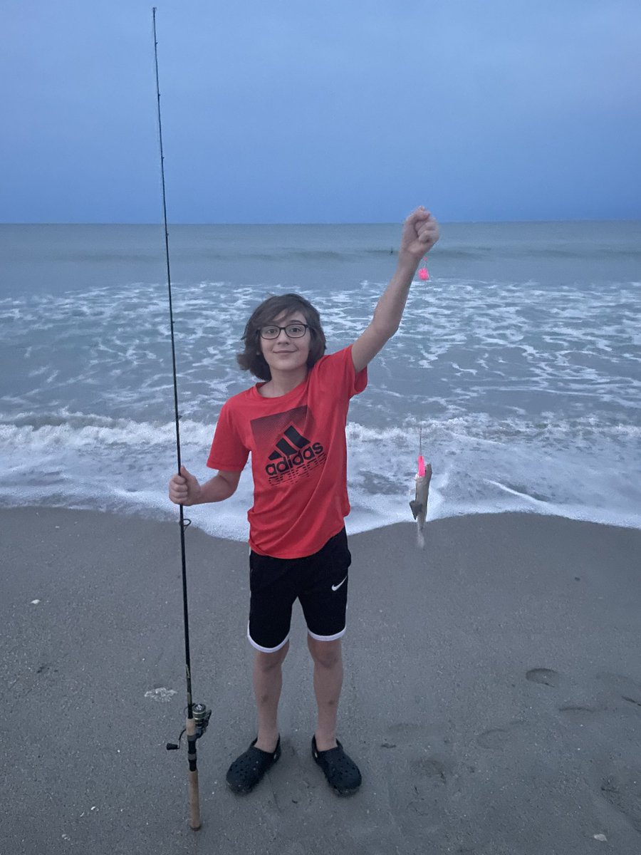 Let us not forget this Great White that Evan landed for his first ocean catch!