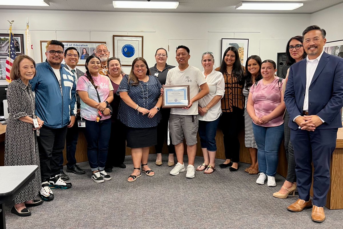 Baldwin Park Unified's Board of Education recognized Think Together during its July 18 board meeting and spotlighted the long-standing partnership, which provides support and enrichment opportunities to BPUSD students in elementary and middle school! #BaldwinPark #edchat