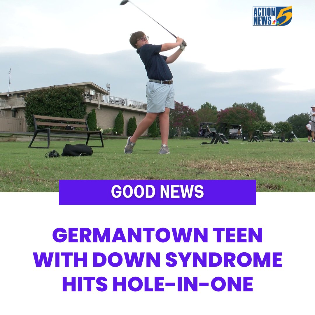 AWESOME! 🏌️‍♂️⛳

Just last week, 15-year-old Murphy Culpepper hit a hole-in-one while on vacation with his family in Sandestin, Florida. This is the second hole-in-one known to have been hit by a person with Down Syndrome. tinyurl.com/2pxmex58