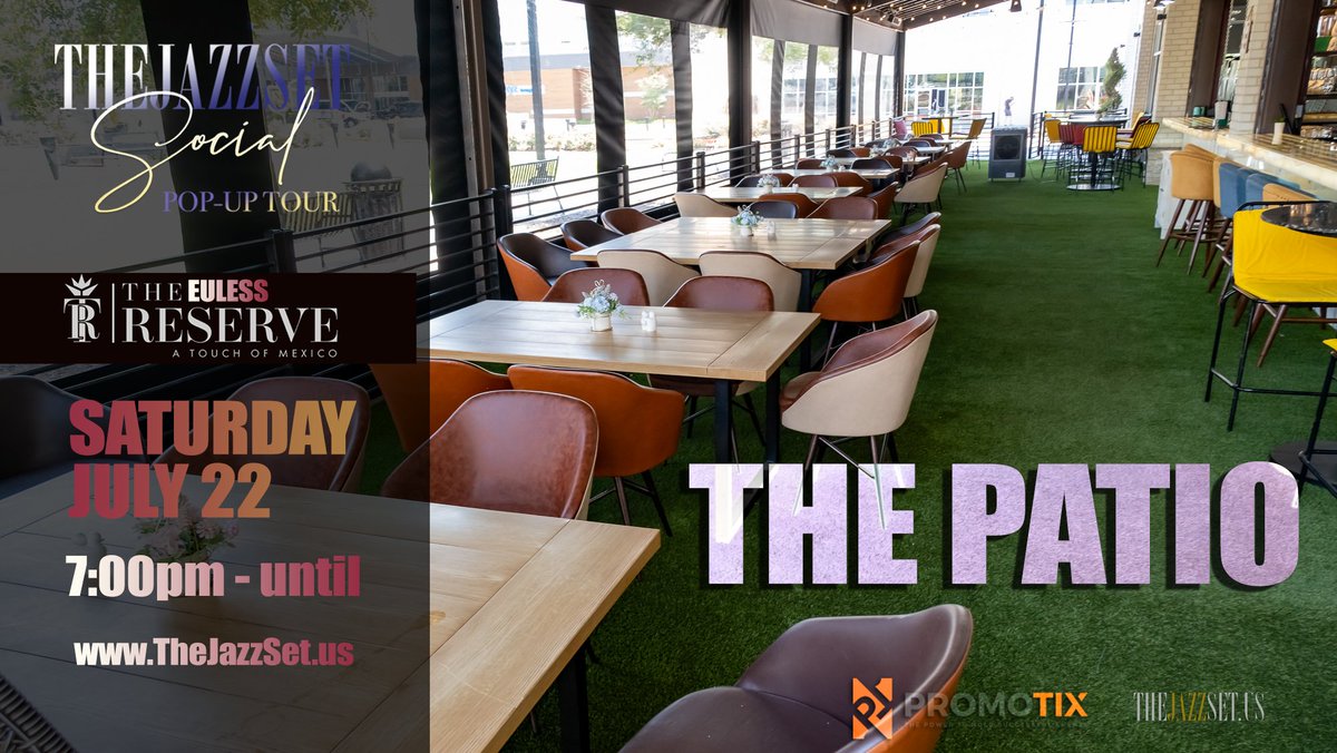 UptownJazzFest's tweet photo. The Pop-Up Tour continues. Saturday, July 22 at #TheReserve #Euless #GladeParks with @KeithHillUSA hosting and presenting @VandellAndrew . Great authentic Mexican food and beverages served up buy the Reserve. Book Tables and see the menu at www. https://t.co/RJMyXoLJpJ https://t.co/mAbBc4ywUp