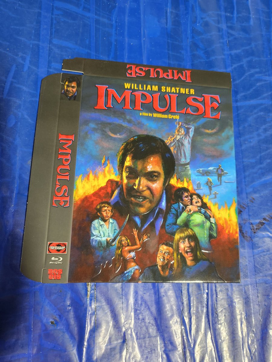 Slipcover for the deluxe #Bluray of #IMPULSE from #GrindhouseReleasing