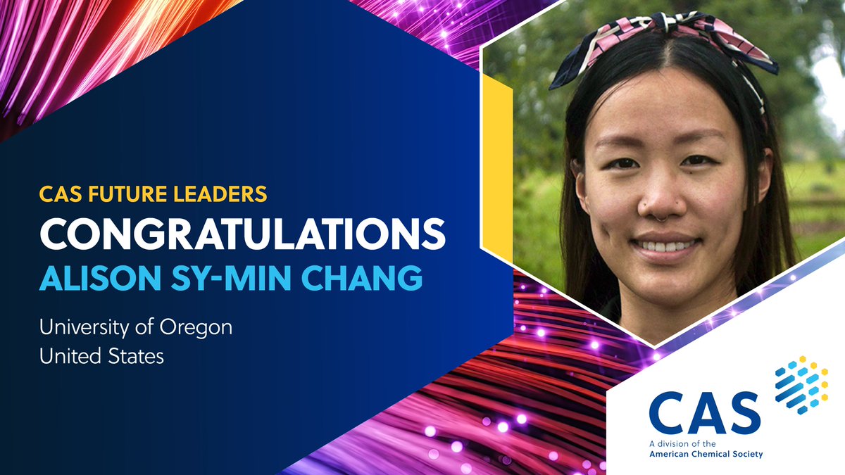 CAS (@caschemistry) on Twitter photo Meet <a href="/AliChaChang/">alichachang</a> #CASFutureLeaders 
cas.org/about/futurele… Meet <a href="/AliChaChang/">alichachang</a> #CASFutureLeaders 
cas.org/about/futurele…