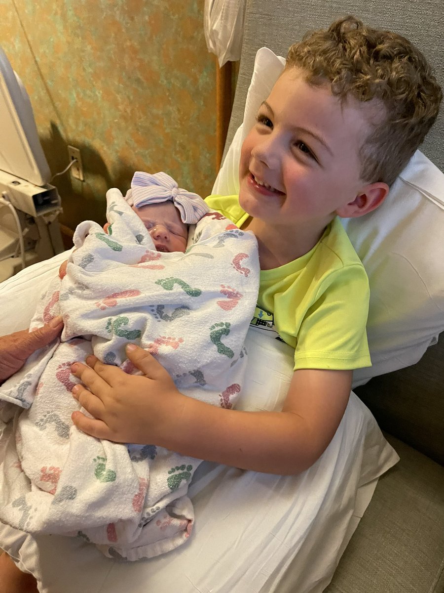 Charlea Ann Geaney made her arrival on July 17, 2023, her big brothers birthday! She was 6lbs, 14oz of pure perfection, 20” of endless love! She truly completes our family, we are soon love! #irishtwins #partyof4