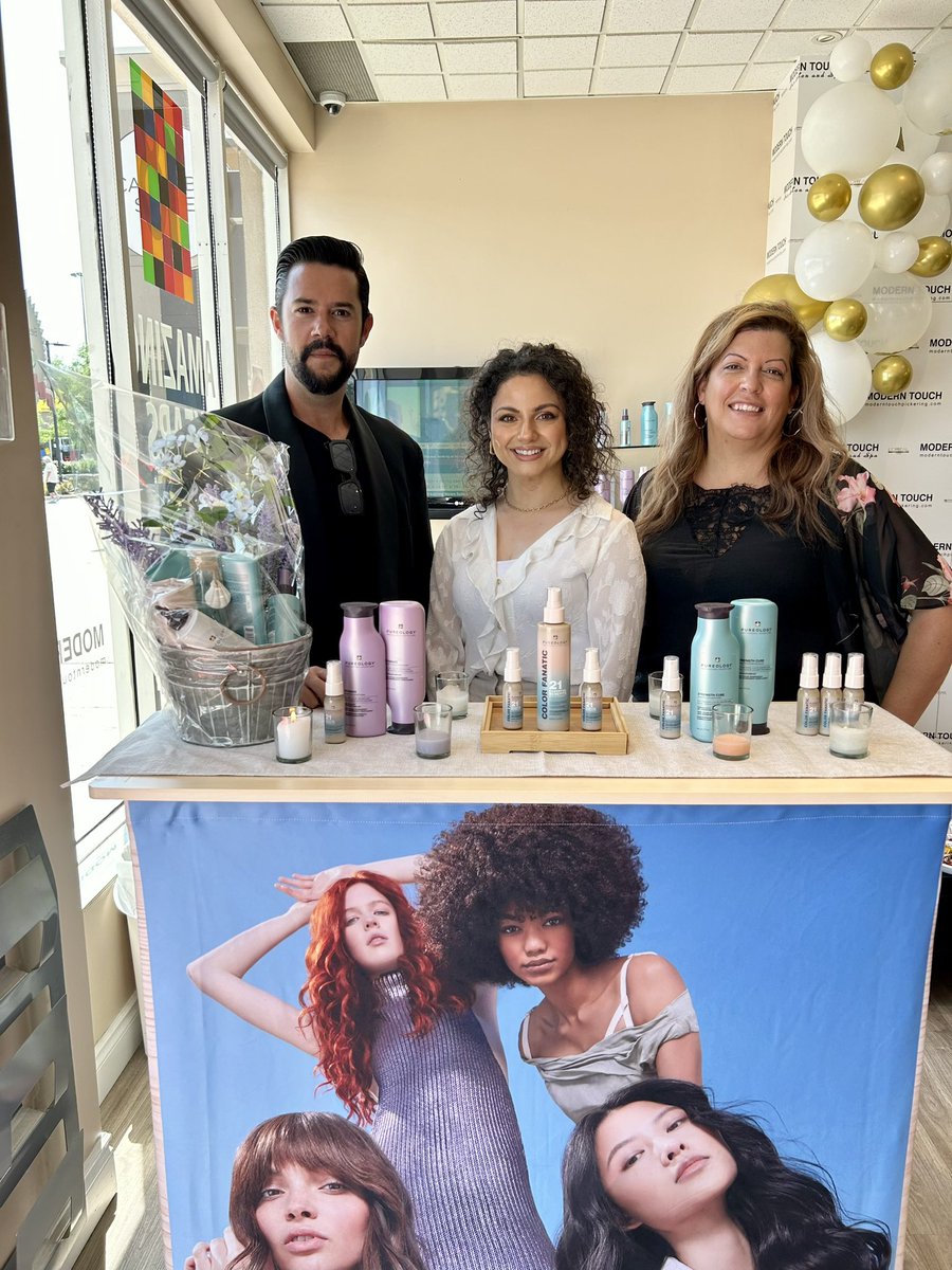 InvestPickering's tweet image. Happy to celebrate Modern Touch Hair Salon and Spa's anniversary today. Thanks to co-owners, Vali and Bob and their team behind them for the many years of dedication and serving our community. 

You can visit them at 1755 Pickering Parkway.
#Loreal #Pureology @ModernTouchPTC