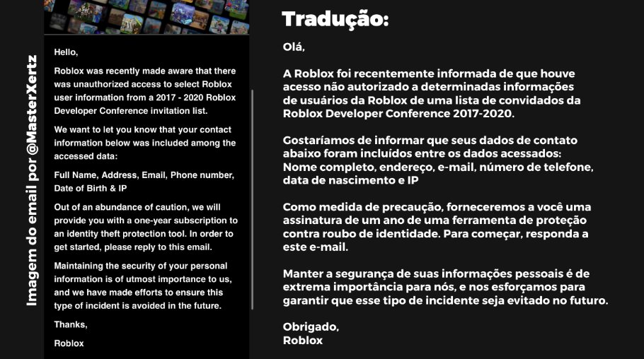 Vazamento expõe dados de desenvolvedores do Roblox