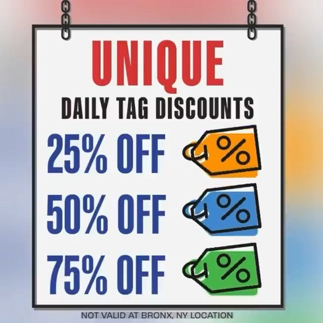 MyUniqueThrift's tweet photo. #SaveBIG with these NEW #Discount Tag Colors! #MyUniqueFinds https://t.co/z6D4vvmd6i