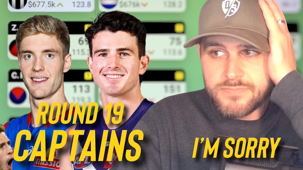 @JB_DRSC's *Round 19* Captaincy video is live right now over on our YouTube channel. Link in comments 👇