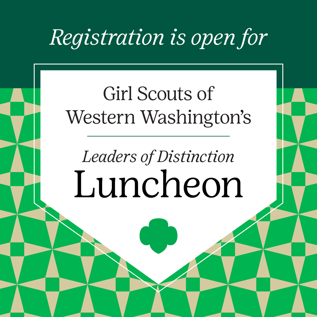 Join us for the return of our annual luncheon! 

🏆 Leaders of Distinction Luncheon
📅 November 1, 11:30 AM–1:00 PM
💚 Get Tickets: bit.ly/3pPU7eP

#GirlScoutsWW #GirlScouts #GirlScoutLeaders #CommunityLeaders