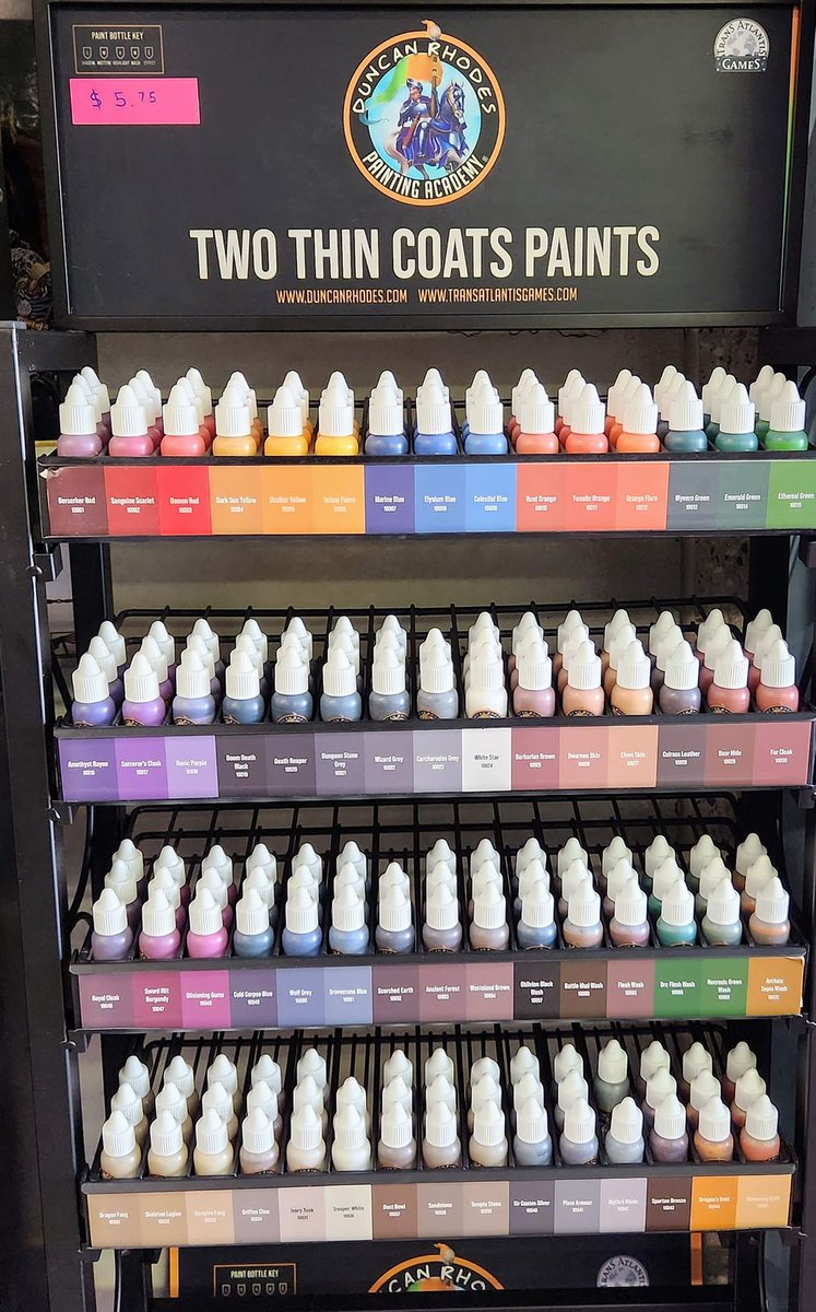 New Paint Alert!! Duncan Rhodes Two Thin Coats Paints have arrived!!! #buildpaintplay #paints #IPG #twothincoats #new #IndustrialParkGames #duncanrhodes