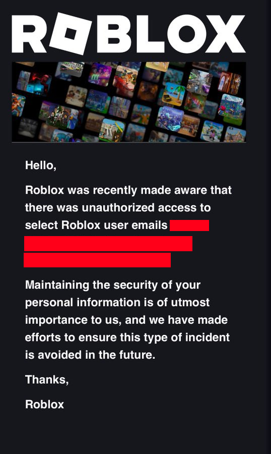 Roblox suffers substantial data leak