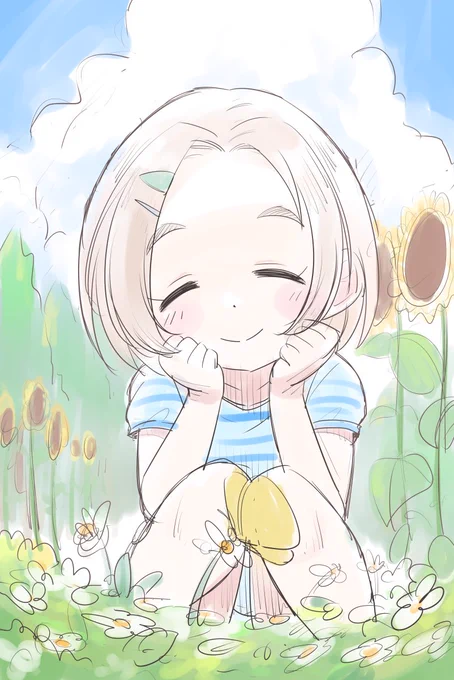 今日は薫ちゃんのおたんじょうび あまりに時間がないのでせめてラフ絵で賑やかしを。 そのうち隙を見て完成させたい… #龍崎薫生誕祭2023 #龍崎薫生誕祭