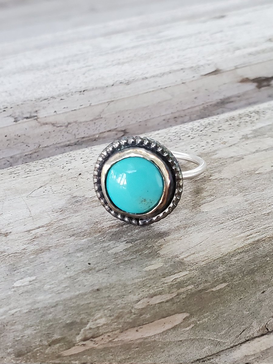 New ring created and listed. Find it at tinkllcshop.com.   #turquoiseaddict #turquoisering #sterlingsilverjewelry #sterlingring #madeinlouisiana