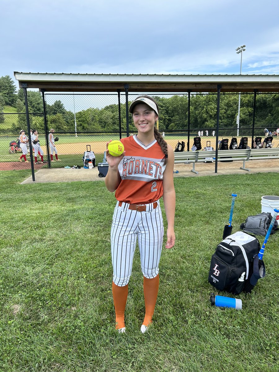 McKenzie Ryerson with a 💣 in our first game today! Day one at the USA Softball Nationals! 🐝💪🏻