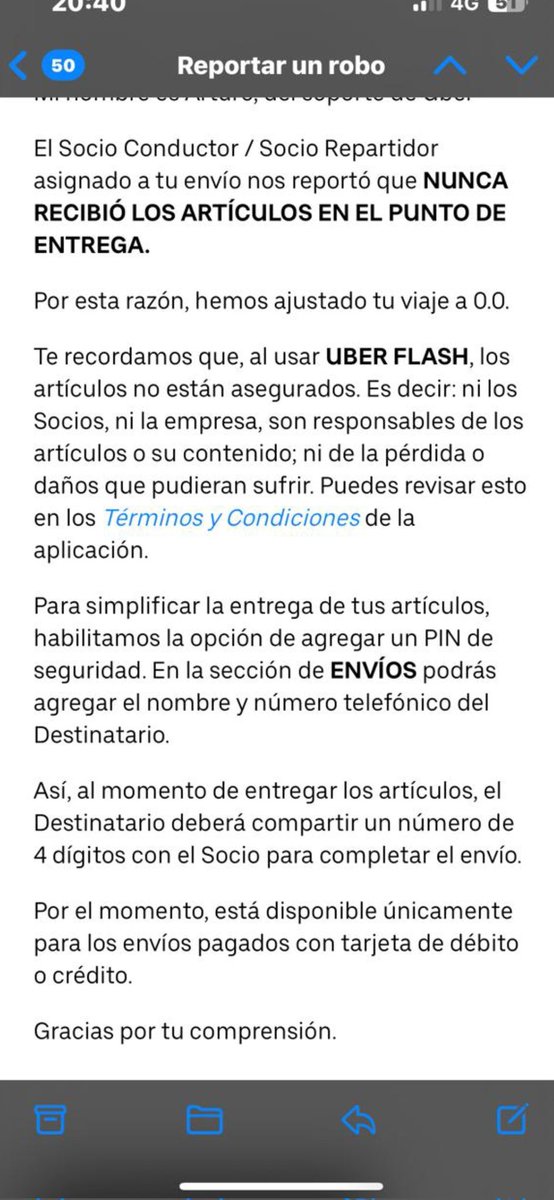 Hola <a href="/Uber_ARG/">Uber Argentina</a> acá le muestro a la gente la respuesta al robo que no solo niegan sino que avalan.
Lamentamos comunicarles que ya obtuvimos las cámaras de seguridad donde consta la entrada, mañana estarán en los medios junto a su impresentable respuesta.
<a href="/DNDConsumidor/">Subsecretaría de Defensa del Consumidor</a>
