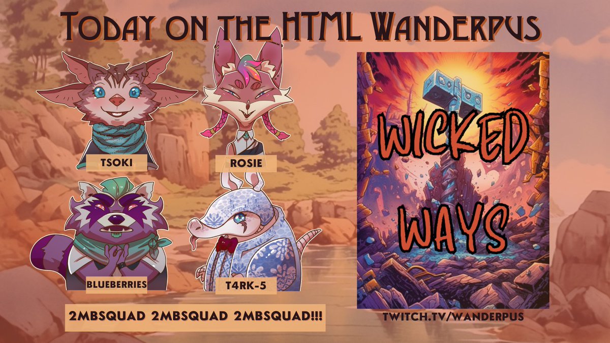 LockstitchRPG's tweet photo. Tonight on the HTML Wanderpus:

TOMBSQUAD RETURNS IN THIS HOT SEQUEL EPISODE!

But something... looks a little... different?

#ttrpg #tabletop #roleplay https://t.co/3DgtONDD6c