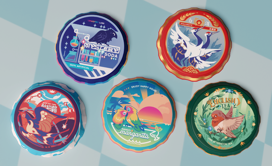 crowlets's tweet photo. preorders are now up for my bottlecap button restocks, alongside an entirely new set - thanks for the patience! https://t.co/PpHXnH8s1r