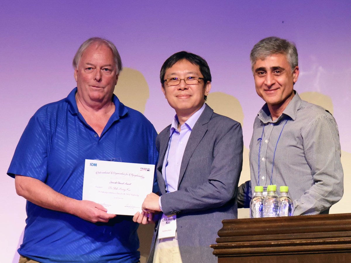 Chih-Horng Kuo (郭志鴻) (@chihhorngkuo) on Twitter photo Very honored to receive the <a href="/IOM_network/">International Organization for Mycoplasmology</a> Derrick Edward Award for our work of evolutionary genomics & taxonomy in #Phytoplasma and #Spiroplasma. A big "thank you" to my team members and collaborators, and the community for this recognition. <a href="/IOM_Osaka/">IOM2023@Osaka</a> #IOM2023 Very honored to receive the <a href="/IOM_network/">International Organization for Mycoplasmology</a> Derrick Edward Award for our work of evolutionary genomics & taxonomy in #Phytoplasma and #Spiroplasma. A big "thank you" to my team members and collaborators, and the community for this recognition. <a href="/IOM_Osaka/">IOM2023@Osaka</a> #IOM2023