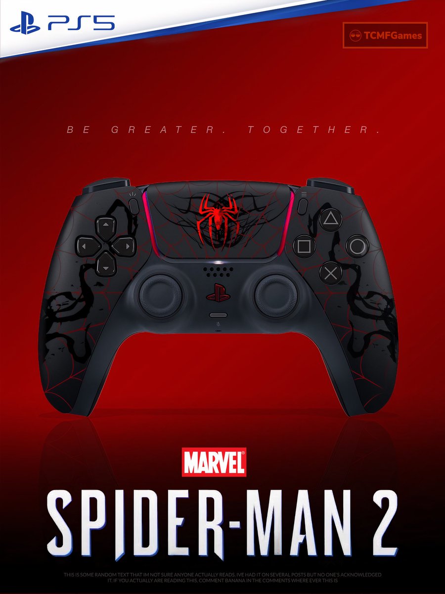 RT @TCMF2: Spider-Man 2 PS5 custom Dualsense  controller

- PS5Themes | PlayStation https://t.co/PhzT2JTSwO