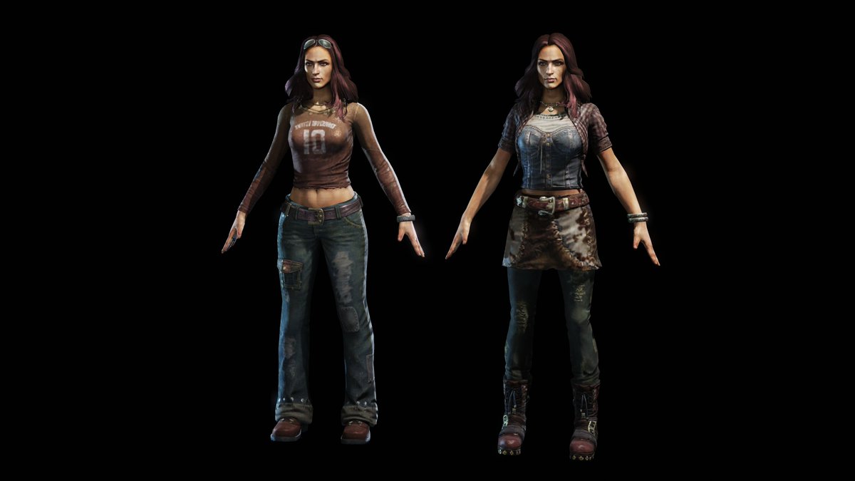 ok_pfff's tweet photo. little lore note, at one point dizzys daughters were gonna appear in the gears 3 campaign, heres there models. https://t.co/zaBf9hsLgx