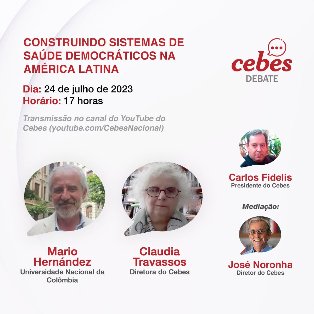CebesBR's tweet photo. Às vésperas da #17CNS, o Cebes promoveu com a OPAS e o Ministério da Saúde um encontro latino-americano sobre sistemas de saúde equitativos universais e sustentáveis. Essa segunda (24), o Cebes Debate será sobre a construção de sistemas de saúde democráticos na América Latina. https://t.co/offPKIwPuj
