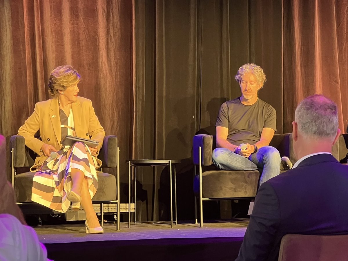 Mafesto's tweet photo. Scott Farquhar - most important factor for regional hubs attracting talent to regions is internet connectivity. Between NBN and Satellite, regional towns can pitch to remote workers appealing to lifestyle. Atlassian has almost 200 staff in Qld and no office #nationaltechsummit https://t.co/CgdMWjByJ1